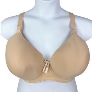 Elomi Bijou Plunge Bra sz 38K US / 38H UK * Molded Cup Sand Convertible Back